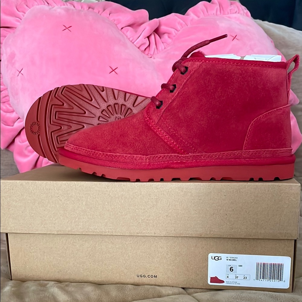 UGG Red Ankle Boots for Women